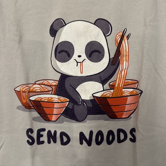 🐼🍜 Send Noods T-shirt with Panda! - Picture 1 of 15